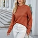 thumbnail image 4 of Puntoco Suéter Moda Mujer Casual Color Sólido Cuello Redondo Suéter De Punto Liquidación De Navidad Puntoco Puntoco-2502, 4 of 8