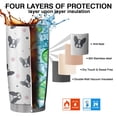 thumbnail image 7 of 20 Oz French Bulldog Coffee Tumbler Double Wall Insulated Stainless Steel Water Bottle | Metal Reusable Thermoses Flask with Cup Cap | Leak & Sweat Proof with Anti-Dust Lid, 7 of 7