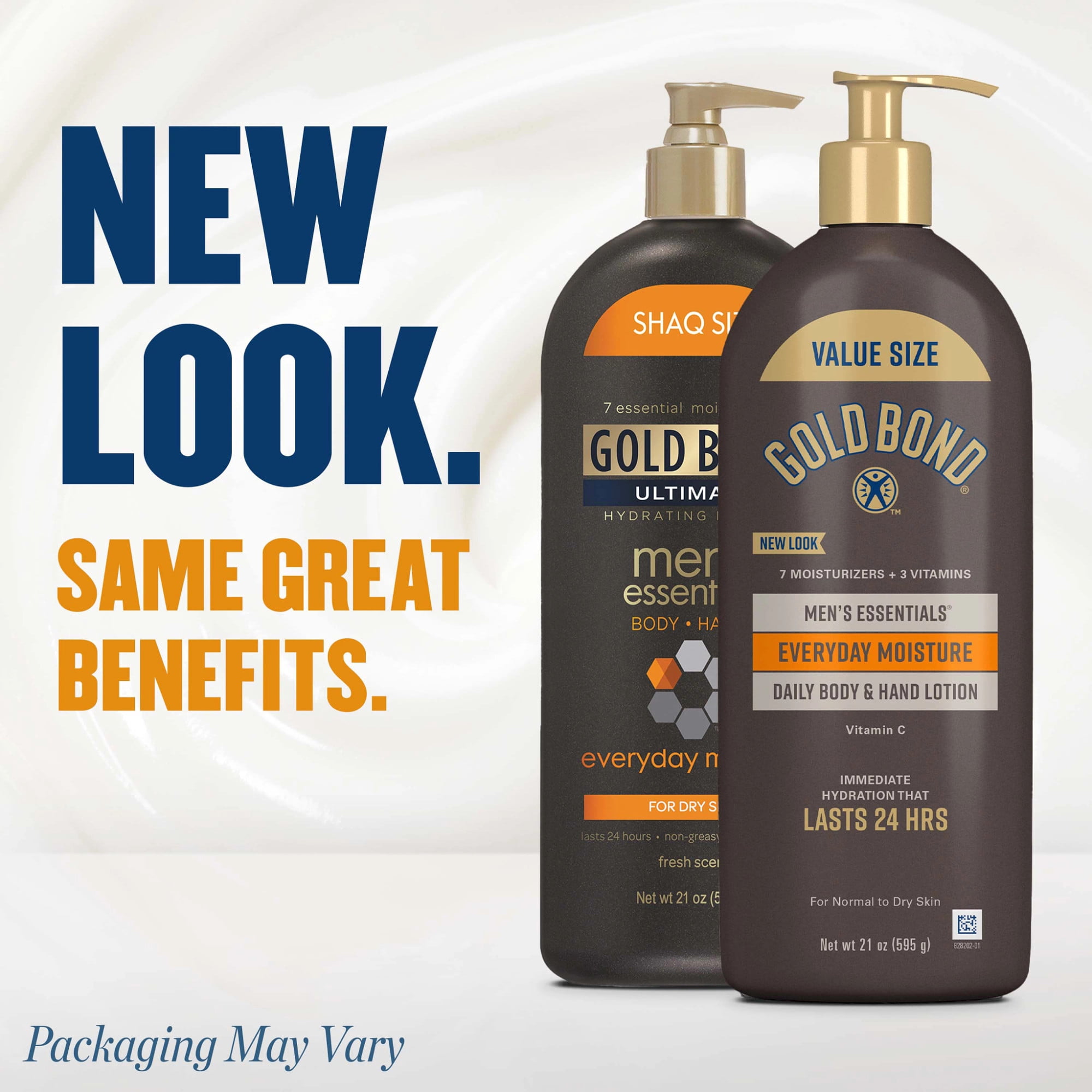 Gold Bond Men's Essentials Everyday Moisture Daily Body and Hand Lotion, 21 oz., With Vitamin C