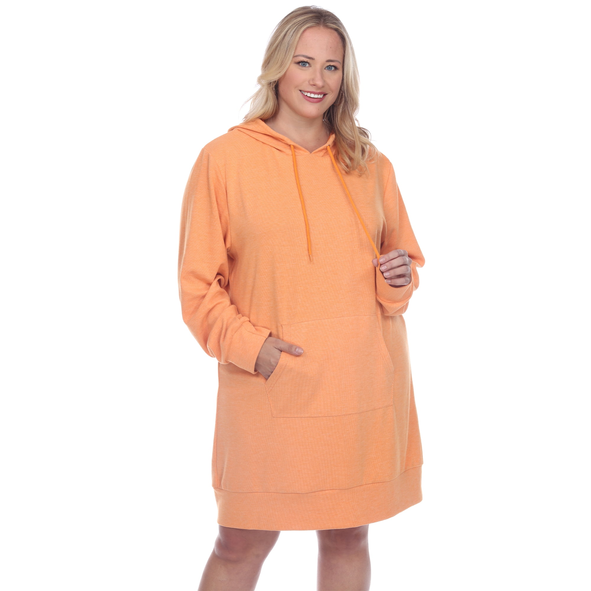 White Mark Womens Hoodie Sweatshirt Dress Fleece Material Various Sizes Available