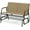 29”x45”x33”, variant on LDAILY Outdoor Glider, 2/3-Person Gliding Bench with Heavy-Duty Metal Frame & Teak Wood Armrests, Breathable Quick-Dry Fabric, 42.5" L x 45" W x 33" H Patio Glider for Poolside, Garden (29”x45”x33”)