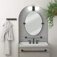 thumbnail image 3 of Gatco 4636MX Glam Vanity Glass Shelf, Matte Black, 3 of 4