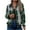 02# Green, variant on Plaid Shirts for Women Zip Up Shackets Jackets Casual Long Sleeve Flannel Jacket Fall Outfits for Women 2025 Deep Red XS