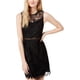 thumbnail image 1 of Maison Jules Vestido de piña para mujer, negro, 8, 1 of 1