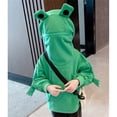thumbnail image 5 of Mercatoo Toddler Girls 3D 𝐅𝐫𝐨𝐠 Style Pullover Hoodies 𝐅𝐫𝐨𝐠s Boys Sweatshirt Zip up Mouth Long Sleeve Shirt for 1 to 7 Years, 5 of 9