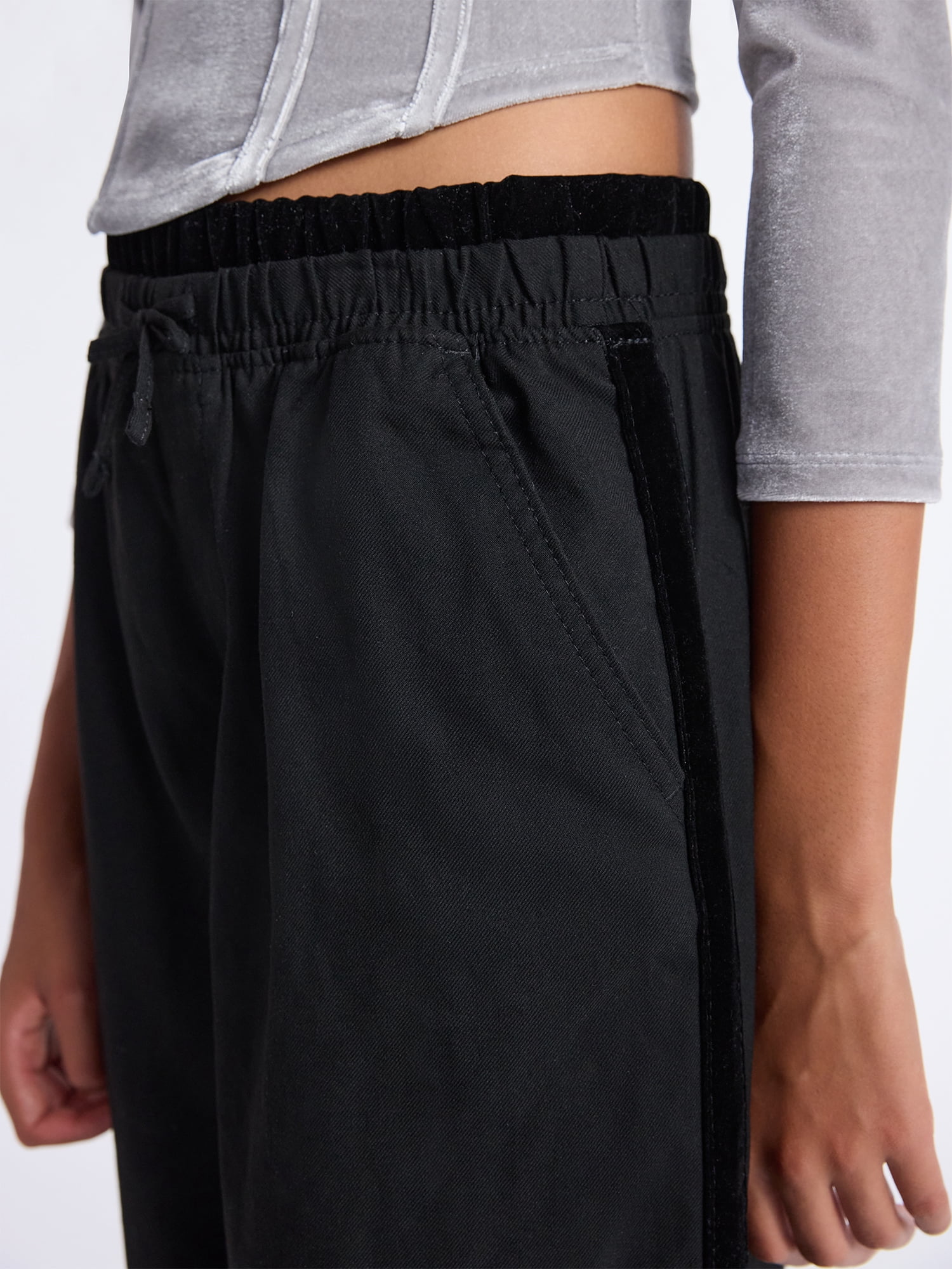 Weekend Academy Girls Wide Leg Pull-On Pants, Sizes 4-18