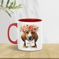 thumbnail image 4 of Happy Mother's Day Bloodhound with Flower Crown and Greeting Card 11oz Accent Two-tone Mug Dog Lover Coffee Tea Cup - 13004, 4 of 5