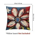thumbnail image 4 of Acheng Colorlife Let Freedom Ring Stars Fireworks Red White Flower Throw Pillow Covers,4th of July Patriotic Independence Memorial Day USA Flag Cushion Case for Sofa Couch Set of 2 18x18in, 4 of 7