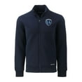 thumbnail image 2 of Men's-Cutter & Buck  Navy Sporting Kansas City Roam Eco Tri-Blend Recycled Full-Zip Jacket, 2 of 3