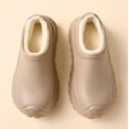 thumbnail image 4 of Women’s Winter Warm Fleece Lined Clog Slippers, Cozy Plush EVA Platform Shoes with Anti-Slip Tire Sole, Indoor Outdoor Waterproof House Shoes, Perfect Christmas Gift for Her, 4 of 7