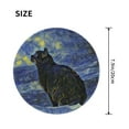 thumbnail image 3 of Disketp Shambhala Cat In Van Gogh Impressionist Small Mouse Pad 7.9x7.9 Inches,Washable Round Mousepad For Office Laptop Computer,Non-Slip Rubber Base Mouse Pads For Wireless Mouse, 3 of 9