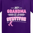 thumbnail image 4 of Inktastic My Grandma is a Survivor Breast Cancer Awareness Youth T-Shirt, 4 of 5