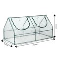 thumbnail image 3 of Portable Mini Greenhouse with Large Zipper Doors, Greenhouse for Indoor Outdoor with Sturdy Frame, Green House Canopy for Plant, Clear, LJ1874, 3 of 7