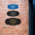 thumbnail image 3 of Signs ByLITA Victorian Entrance-Entrada Bilingual Sign (Black Gold) - Large, 3 of 7