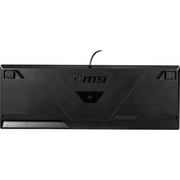 MSI Gaming Backlit RGB Dedicated Hotkeys Anti-Ghosting Water Resistant Mechanical Feel Gaming Keyboard (Vigor GK30 US)