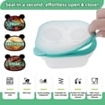 thumbnail image 5 of Foldable Food Container With Panda Design Silicone Airtight Storage Leakproof Microwave & Dishwasher Kitchen Organizer (6.4x6.4x1.6”), 5 of 8