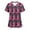 Black#04, variant on Breast Cancer Scrubs for Women, Short Sleeve V Neck Pink Ribbon Pockets Scrub Tops Breast Cancer Awareness Breast Cancer Gifts for Woman