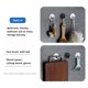 thumbnail image 4 of Inteprter Colgador de pared de acero inoxidable para el hogar, baño, baño, cocina, toalla colgante, sombrero, bufanda, soporte de gancho para paraguas Almacenamiento y organización del hogar Negro Inteprter HA005142-01, 4 of 6