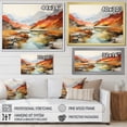 thumbnail image 4 of Designart "Minimalist Charm Of A Stream In The Canyon" Canyon Canvas Wall Art, 4 of 7