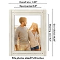 thumbnail image 5 of Americanflat Rustic Picture Frame - Unique Farmhouse Look - 9" x 12" - Aspen White, 5 of 8