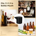 thumbnail image 5 of 3 Pack 2-in-1 Silicone Wine Stopper – Leakproof, Reusable  Pour Spout, Universal Fit for Standard Wine Bottles, Modern Black, 5 of 5