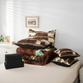 thumbnail image 6 of Castle Fairy Cow Bull Print 7-Piece Twin Bedding Sets for Women Men Teenagers,Farmhouse Animal Bedding Comforter Set,Bohemian Aztec Breathable Sheet Sets,Breathable Home Decor, 6 of 8