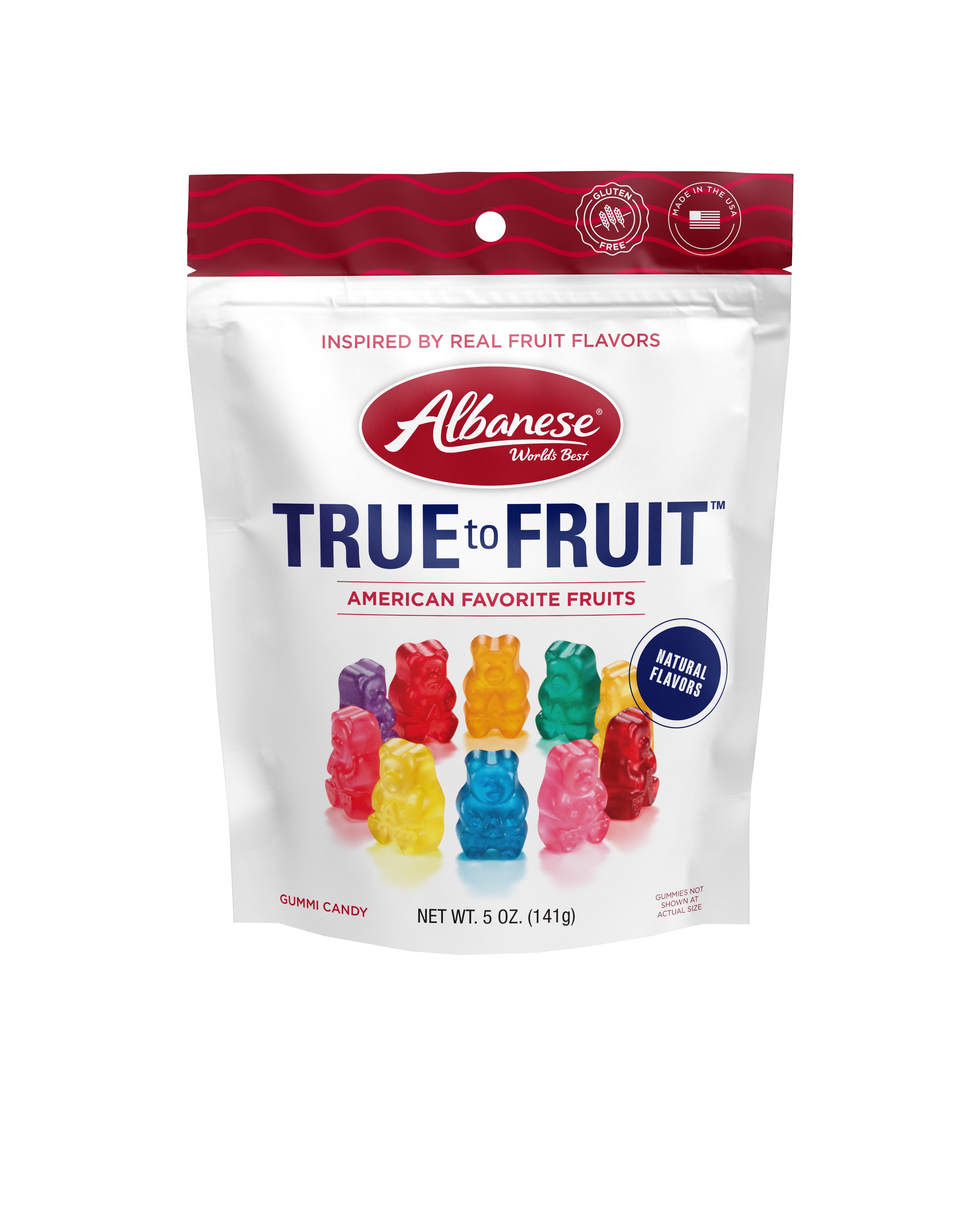 (3 pack) Albanese World's Best True to Fruit American Favorite Fruits, 5oz