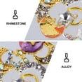 thumbnail image 3 of Rhinestones Crystal Studs Rhinestone Mixed Color 12Pcs 5.7x0.3937in, 3 of 5