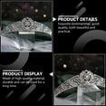 thumbnail image 4 of MasteelfCA 1pc Wedding Bride Crown Rhinestones Headdress Bridal Headband (Silver), 4 of 8