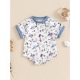 thumbnail image 3 of Spewahor Infant Baby Boy Summer Romper 0 3 6 9 12 18 Months Short Sleeve Crew Neck Duck Print Summer Bodysuit, 3 of 9