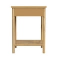 thumbnail image 2 of Butler Specialty Company Lennon 1 Drawer Rounded Leg Wood Nightstand - Natural, 2 of 7
