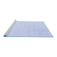 thumbnail image 2 of Ahgly Company Machine Washable Indoor Square Abstract Blue Contemporary Area Rugs, 6' Square, 2 of 4
