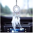 thumbnail image 1 of Mini atrapasueños hecho a mano atrapasueños tradicional plumas de coche naturales decoración colgante pared, hogar y coche JFHHH pequeña, 1 of 4