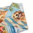 thumbnail image 6 of Shangniulu Hello Summer Dog Small Decorative Garden Flag, Tropical Hawaii Beach Coastal Pet Surfboard Yard Lawn Outside Decor, Nautical Seasonal Outdoor Home Decoration White, 6 of 6