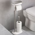 thumbnail image 3 of Joseph Joseph 70518 Support de Papier Toilette EasyStore avec Rangement de Rechange, Étagère et Tiroir, Acier Inoxydable, 3 of 4