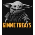 thumbnail image 2 of Men's Star Wars: The Mandalorian Halloween Grogu Gimme Treats Graphic Tee Black Small, 2 of 5