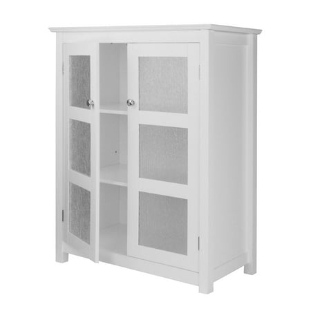 Connor Floor Cabinet With Glass Doors And Adjustable Shelves In