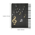 thumbnail image 3 of Transparent Insert Bag Binding Music Folder Document Holder File Paper Folder Music Binder Student, 3 of 6