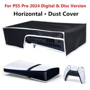 Horizontal Dust Cover for PS5 Pro Console, Soft Neat Lining Dust Guard, Anti Scratch Waterproof Cover Protector Sleeve