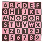 Tadpoles Playmat Set, 36pc, ABC, Pink/Brown