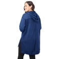 thumbnail image 3 of Roaman's Women's Plus Size Tunic Hoodie Hoodie, 3 of 5