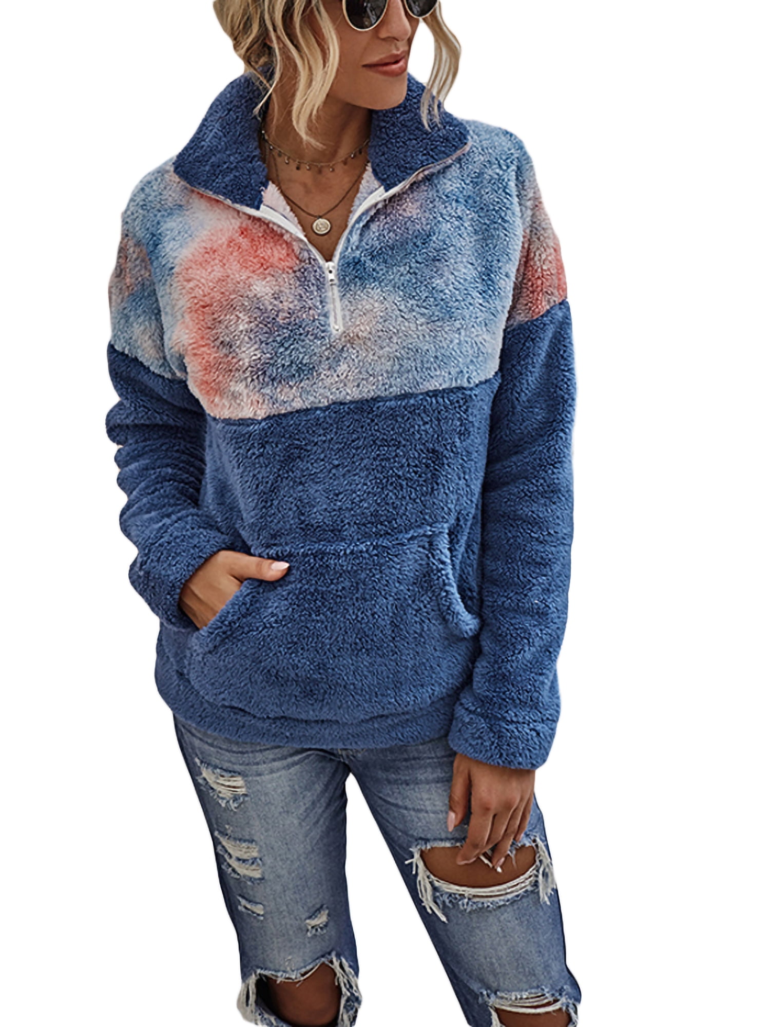 Tie Dye Sweatshirts for Women Stand 
