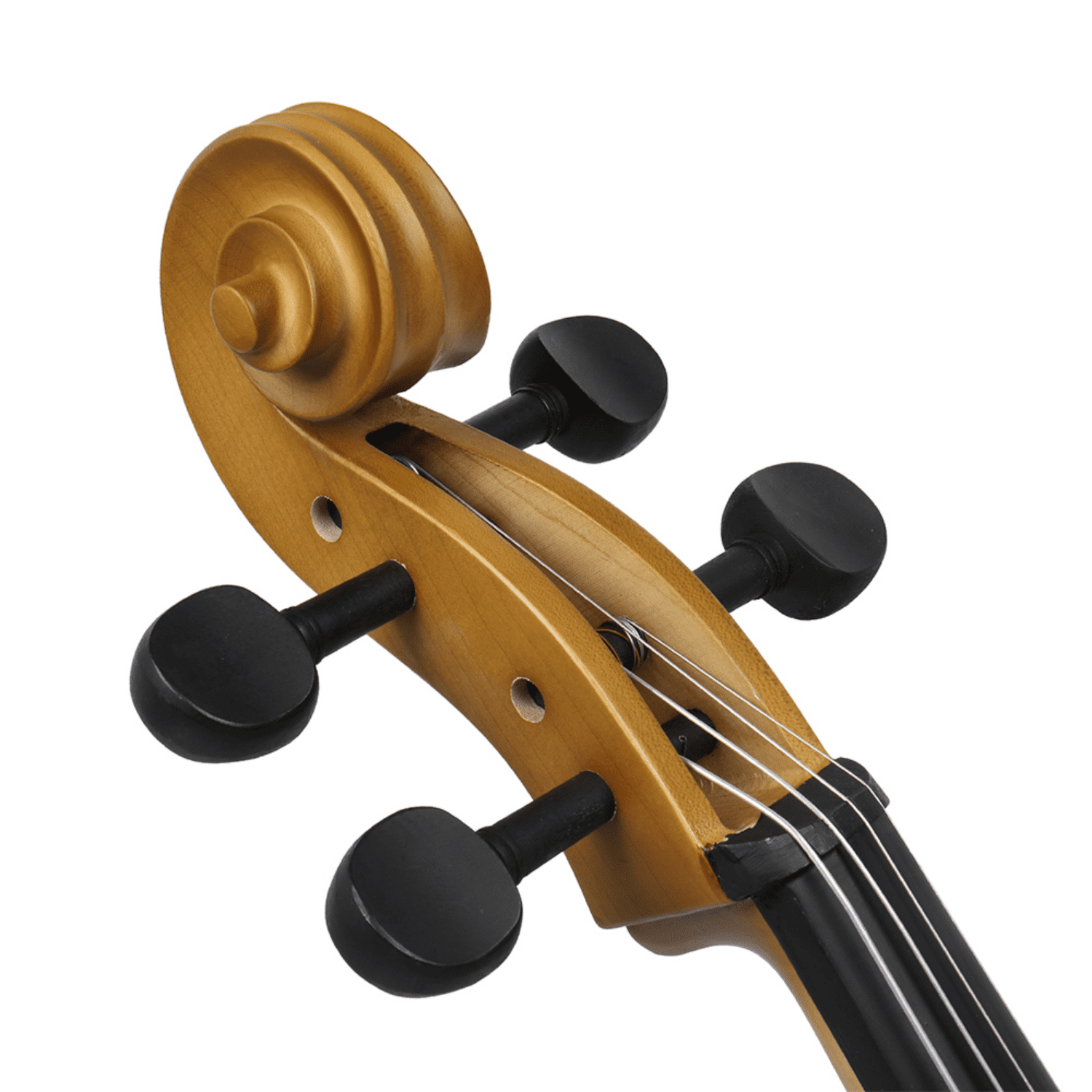 Hassch 4/4 Full Size Cello with Case, Beginner Cello Kit with Bow and Rosin, Matte Golden