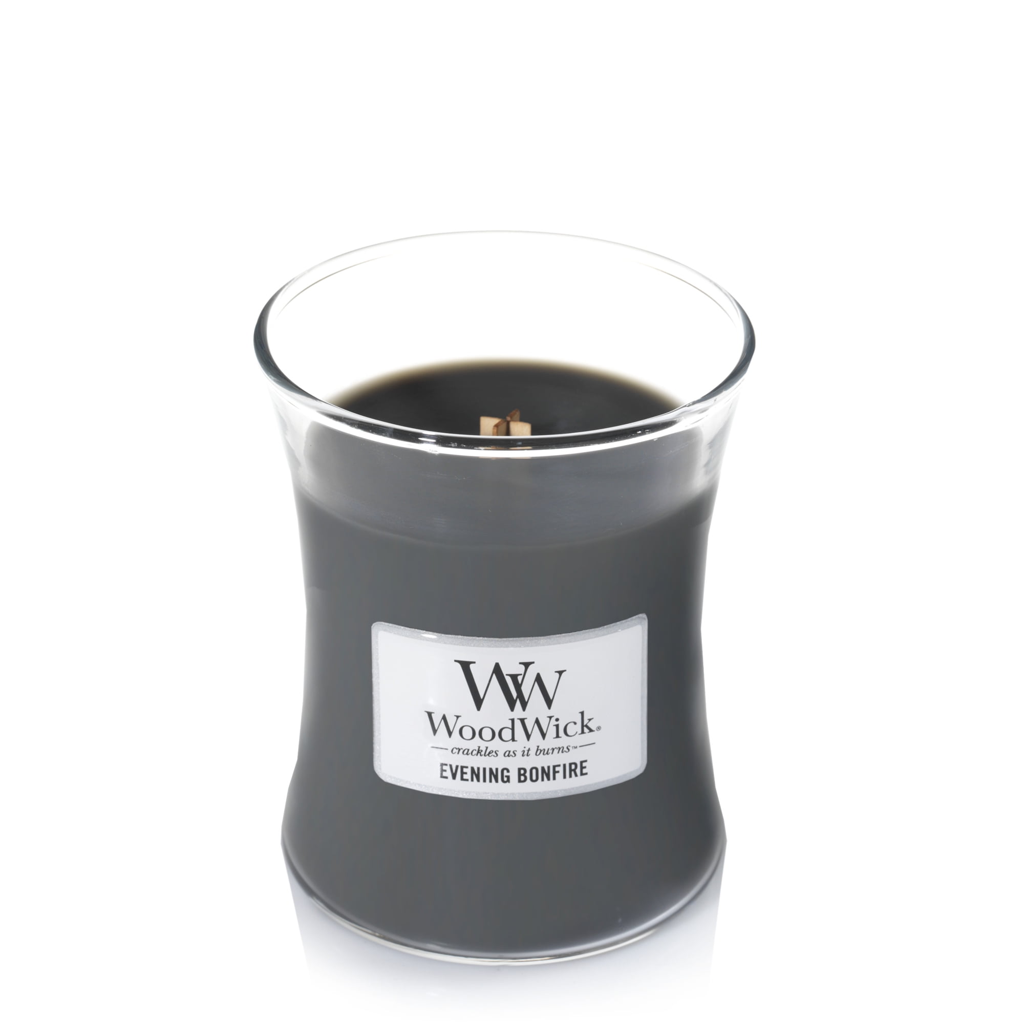 WoodWick, Medium Hourglass Candles Evening Bonfire