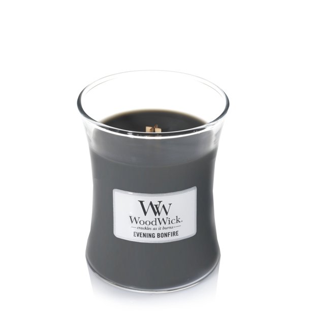 WoodWick, Medium Hourglass Candles Evening Bonfire