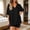 A1_Black, variant on Biker Short Sets Women 2 Piece Outfits Lounge Short Set V Neck Plus Size Oversized Tunic Tshirt Matching Biker Shorts Workout Gym Casual Pajamas Travel Outfits for Women 2 Piece Sets Black L