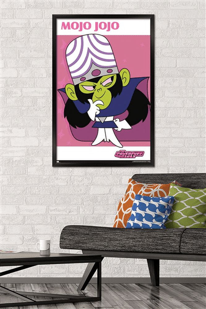 The Powerpuff Girls - Mojo Wall Poster, 22.375" x 34", Framed