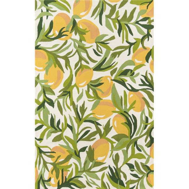 Momeni VERANVR-76GRN3959 3 ft. 9 in. x 5 ft. 9 in. Veranda-76 Hand Hooked Rectangle Rug - Green