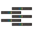 thumbnail image 2 of Bunblic 5 Pieces Aquarium Thermometer Sticker, Fish Tank Temperature Strip, Compact Professional Terrarium Water Temperature Test Horizontal, 2 of 8