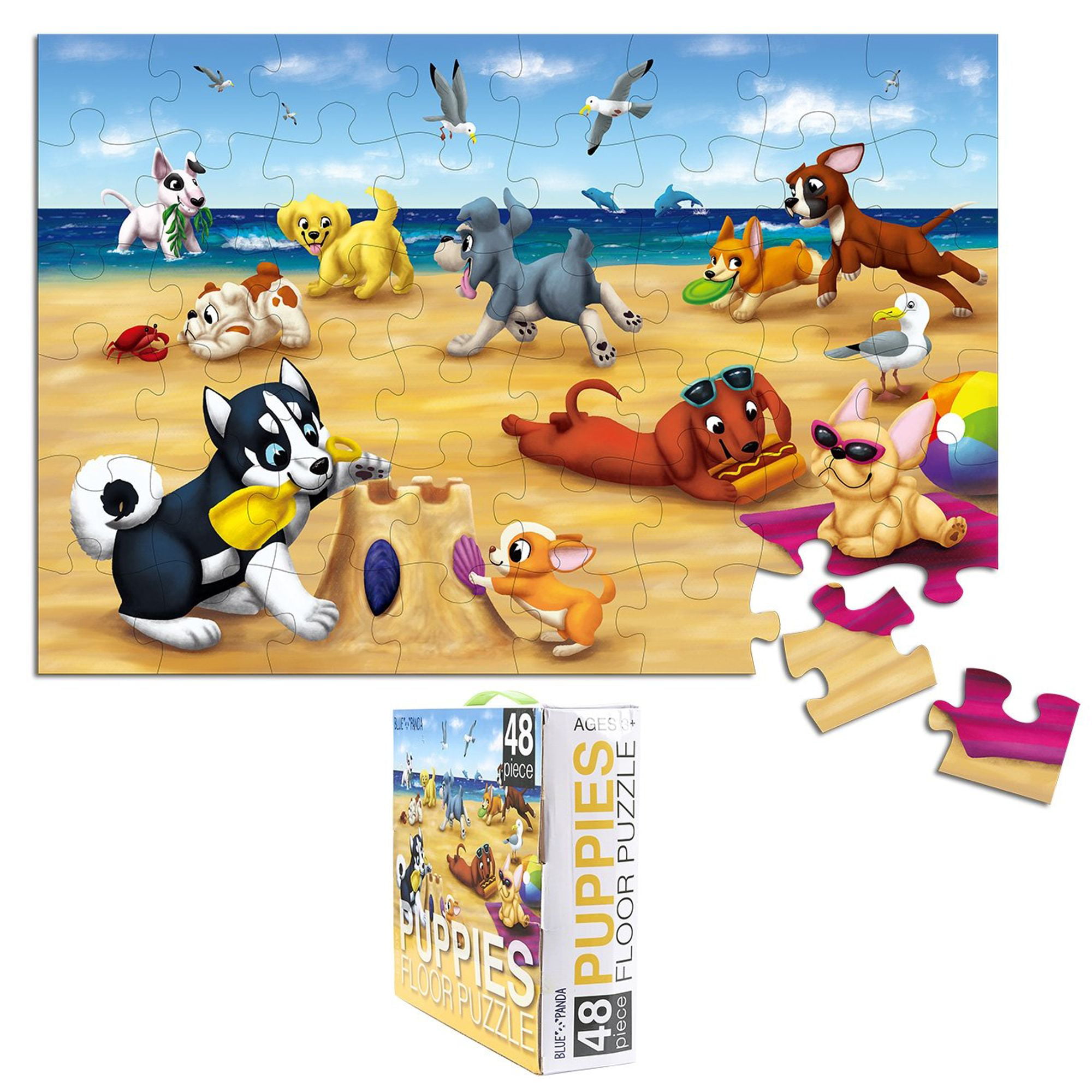 NEW Perfect FIT Puzzles 24 Piece Jigsaw Puzzle ~ Puppies 